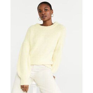 Women's Ann Taylor L/S Yellow Drop Shoulder Sweater Sz Medium